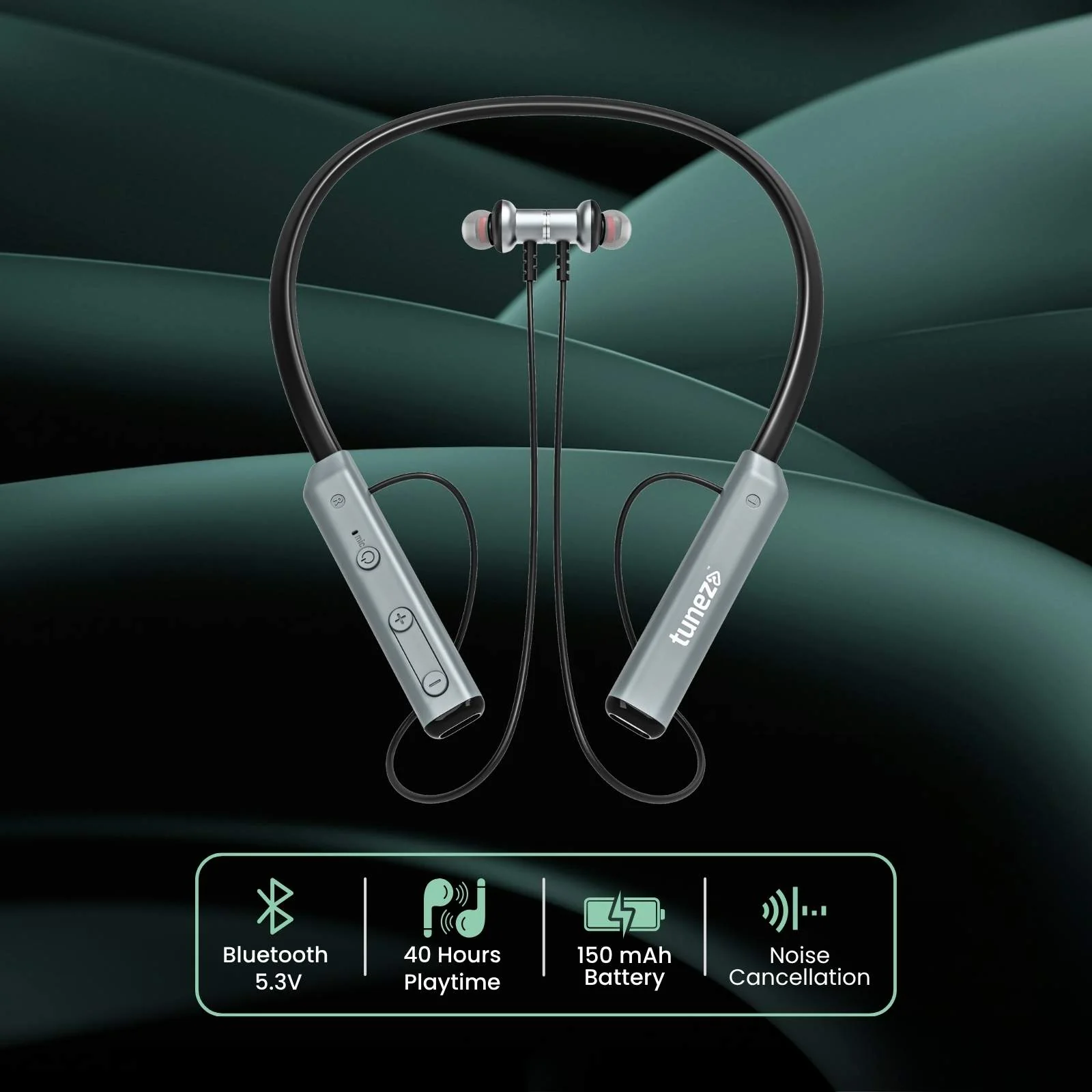 Tunez Rhythm R05 Wireless Neckband | Bluetooth 5.3 V - Image 9