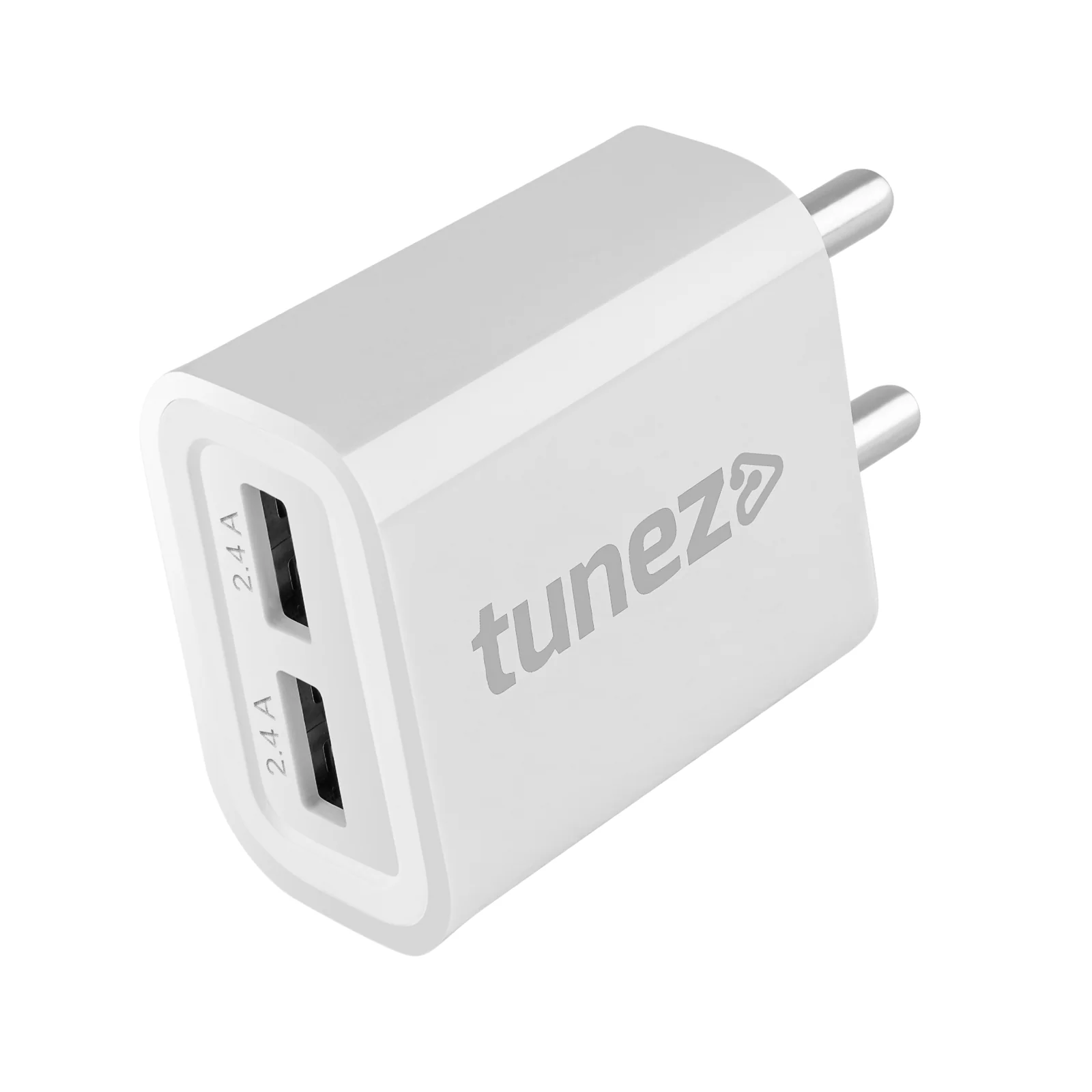 Tunez C10 2.4A Dual Port Fast Mobile Charger Adapter