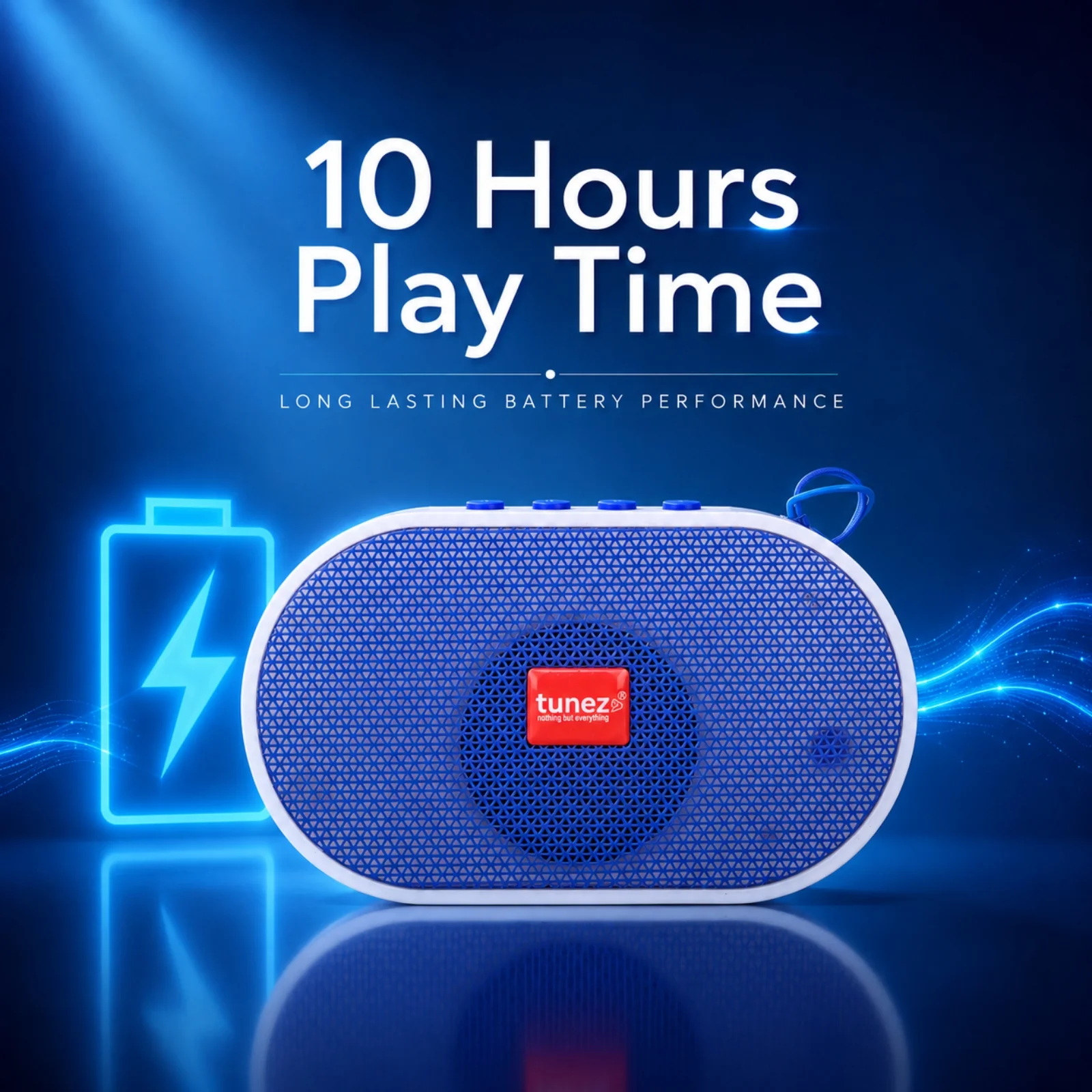 Tunez Buzz BS1012 Bluetooth Speakers | Inbuilt Mobile Holder - Image 5