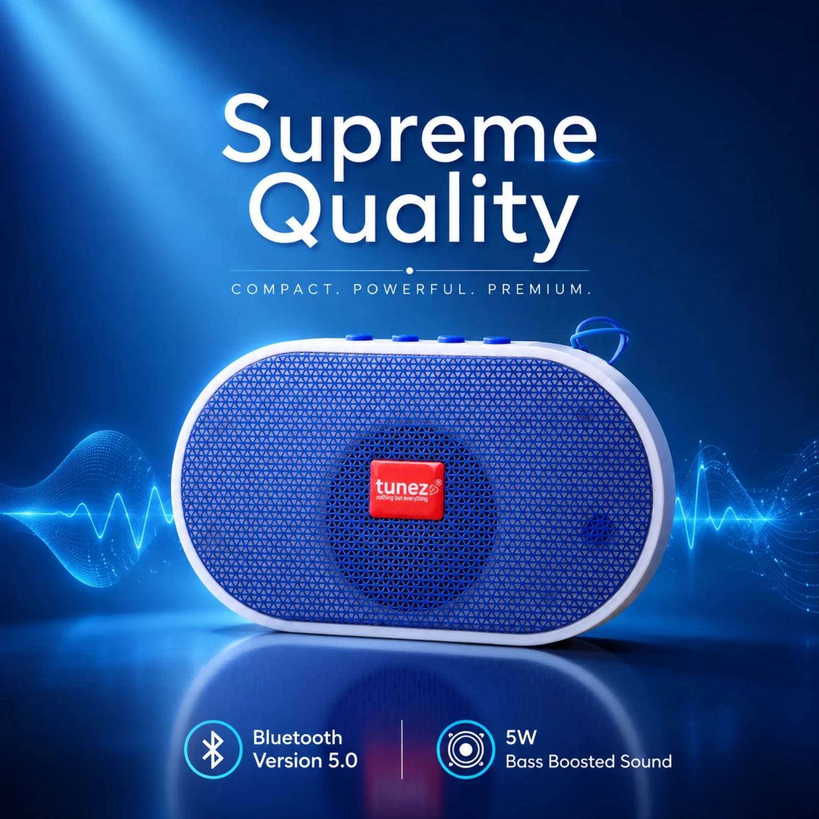 Tunez Buzz BS1012 Bluetooth Speakers | Inbuilt Mobile Holder - Image 7