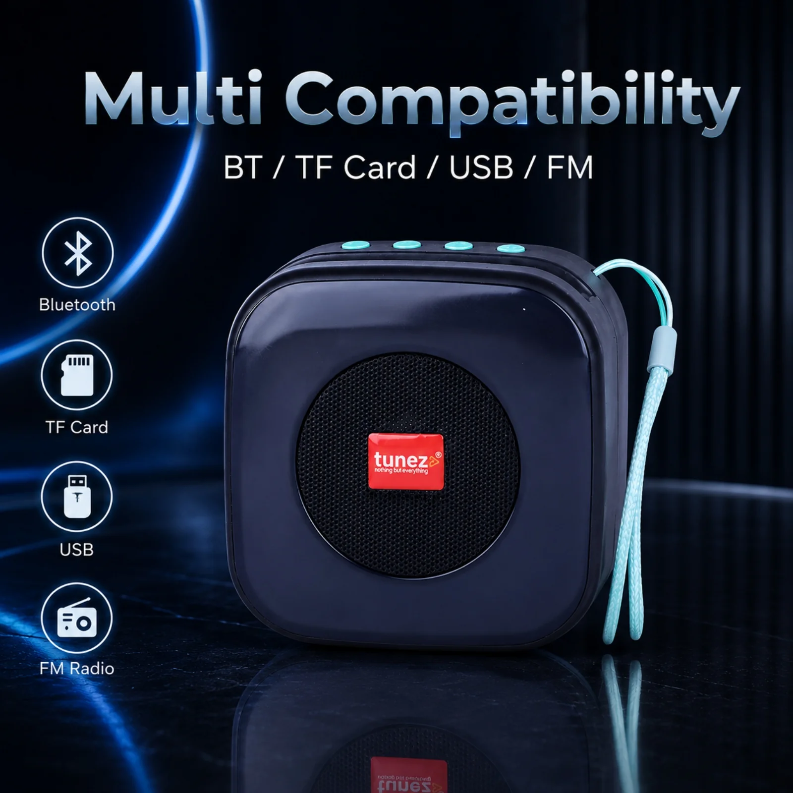 Tunez Buzz BS1013 Bluetooth Speakers | 5W Speaker Output - Image 4