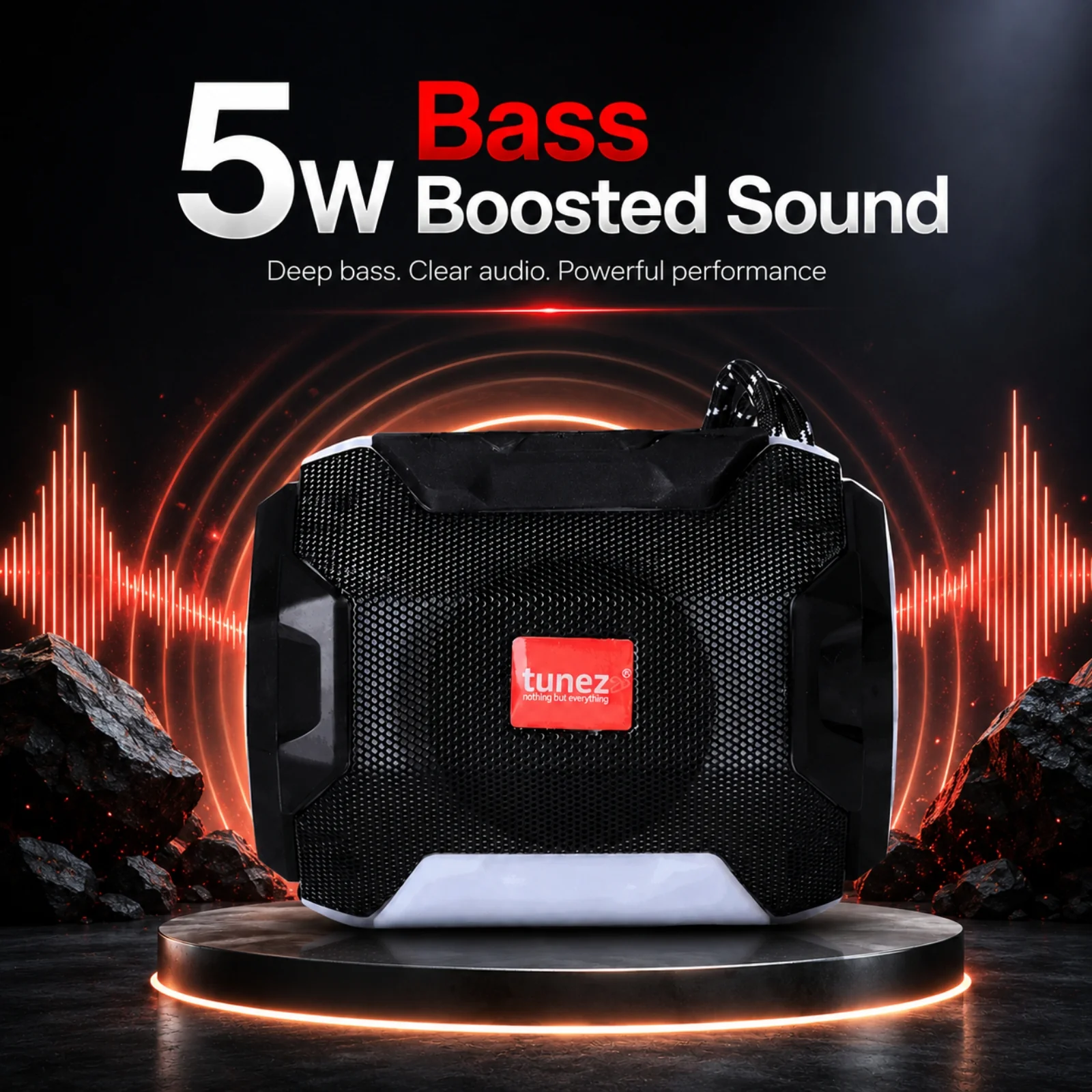 Tunez Buzz BS1014 Bluetooth Speakers | FM Radio Connectivity - Image 7
