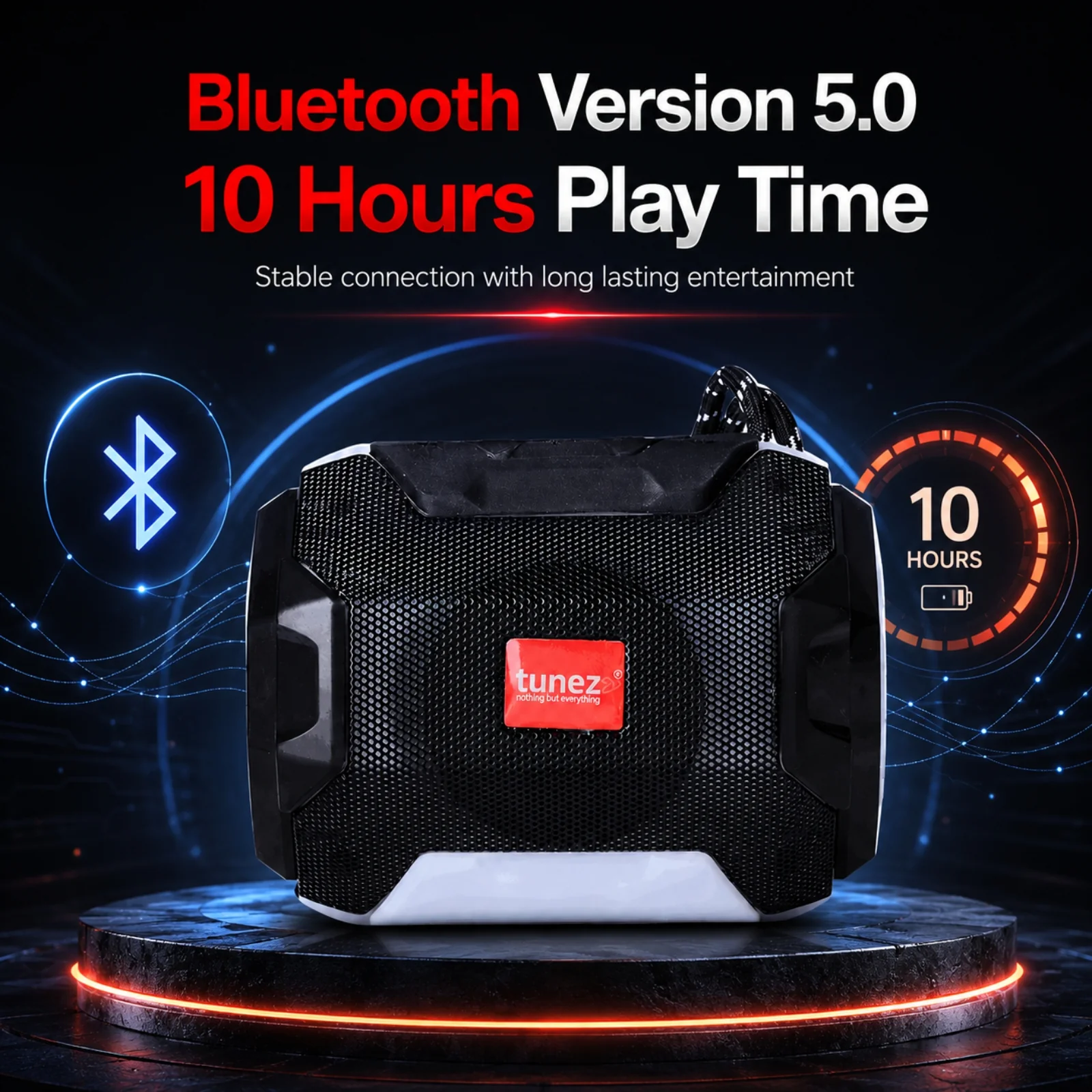 Tunez Buzz BS1014 Bluetooth Speakers | FM Radio Connectivity - Image 8