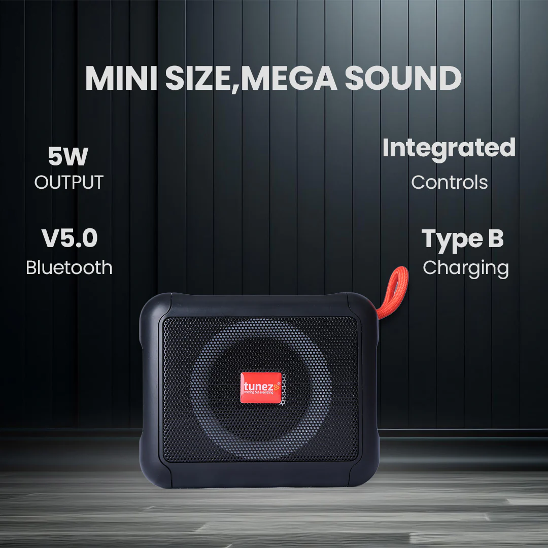Tunez Buzz BS1015 Bluetooth Speakers | 5W Speaker & 800mAh Battery - Image 4