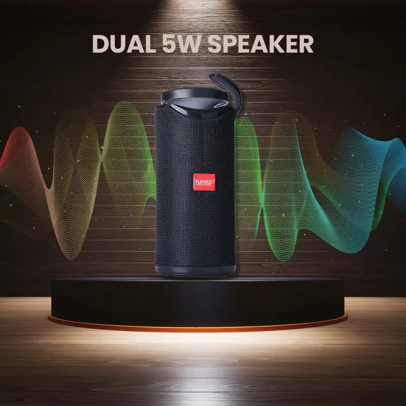 Tunez Buzz BS2022 Bluetooth Speakers | Dual 5W Speaker & FM Radio - Image 5