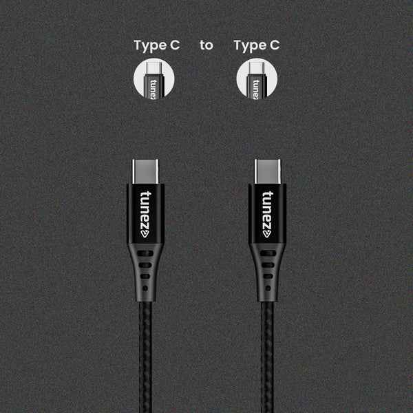 Tunez Nexus CB-20 Fast Charging USB Type C to Type C Data Cable - Image 5
