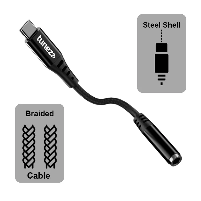 Tunez Nexus CB-80 Type C to 3.5 mm Audio Aux Cable with DAC - Image 4