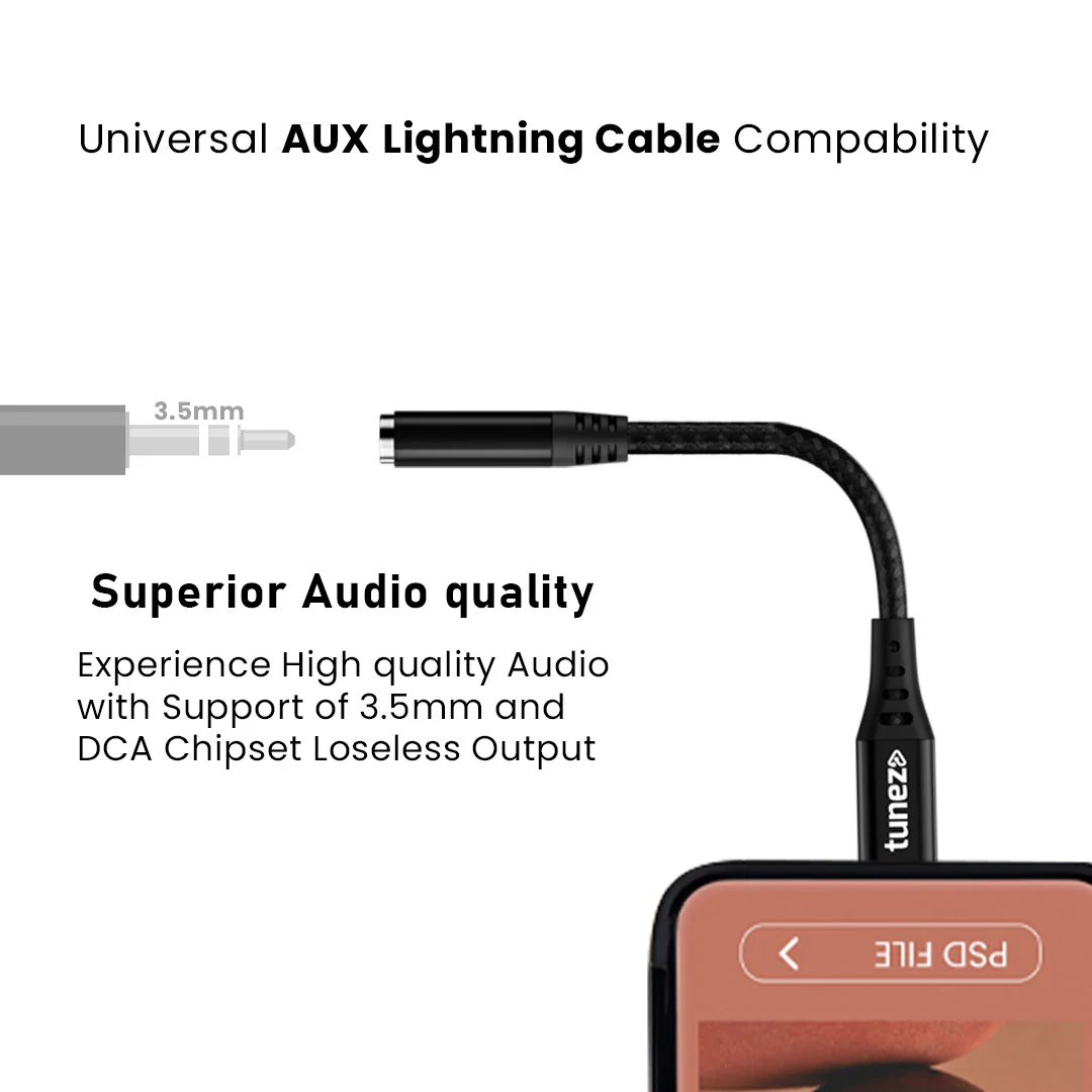 Tunez Nexus CB-90 Type L 3.5mm to Aux Audio Connector with DAC - Image 3