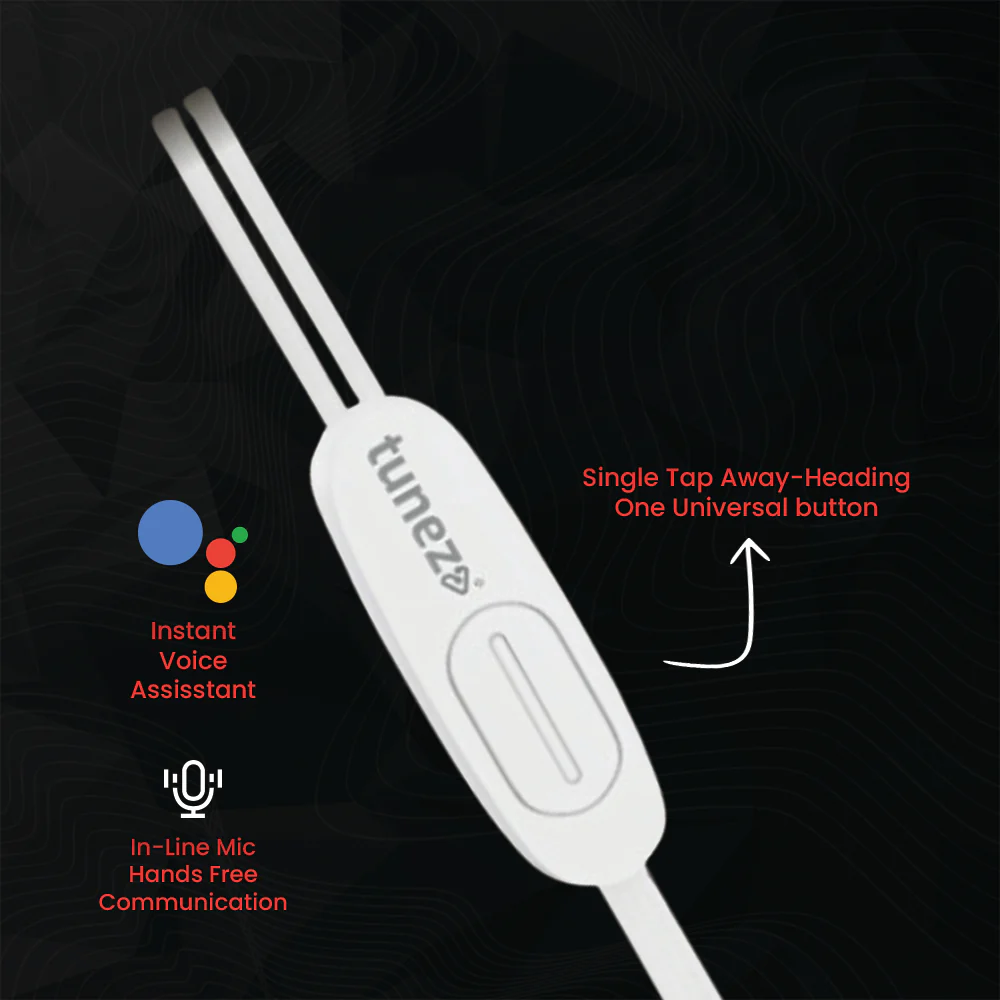 Tunez Dhwani H111 Wired Earphones with Mic - Image 4