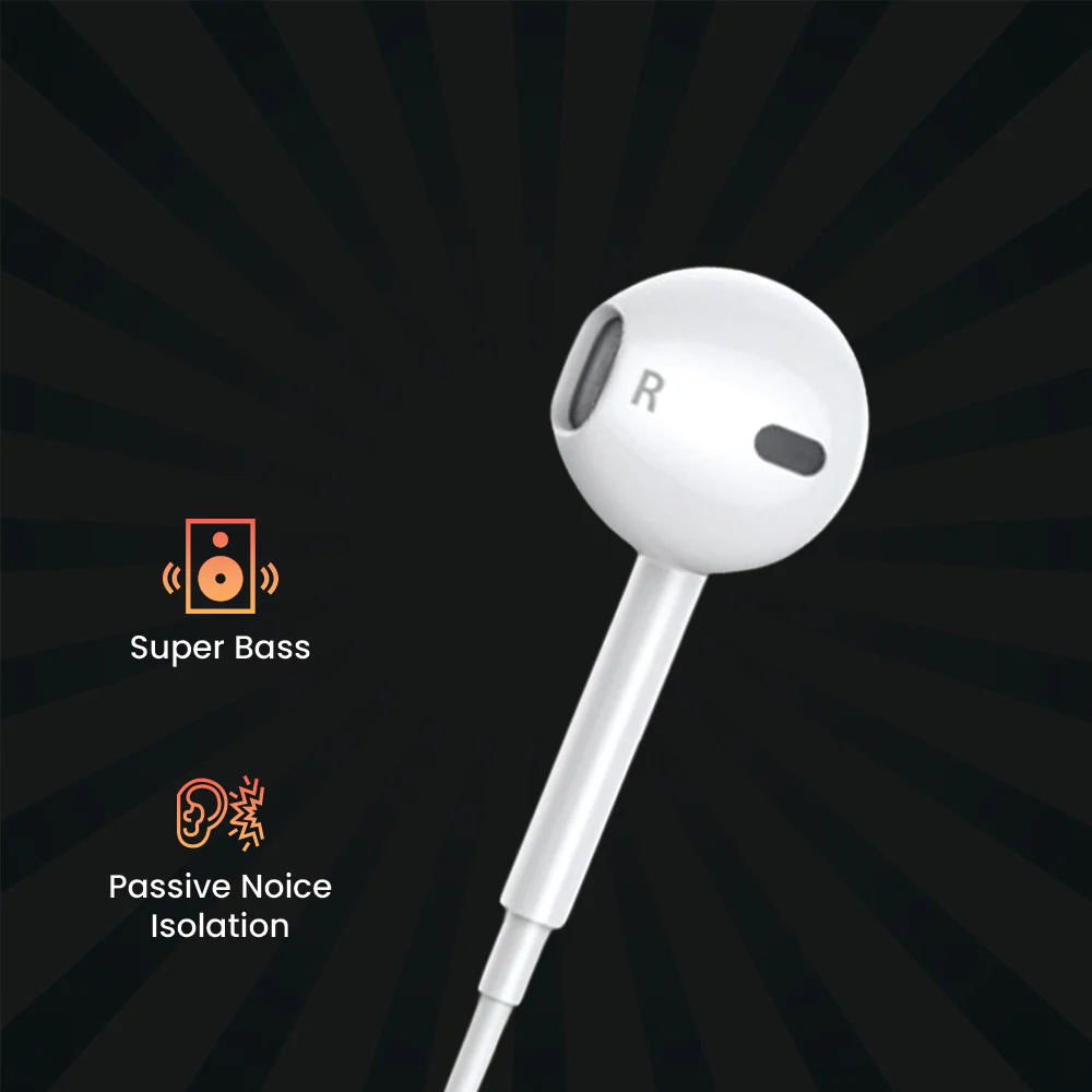 Tunez Dhwani H117 Wired Earphones with Mic - Image 3