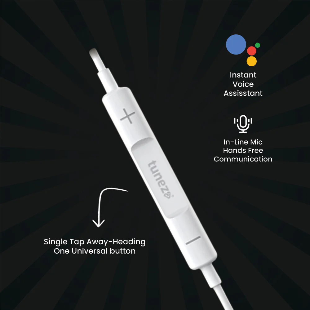 Tunez Dhwani H117 Wired Earphones with Mic - Image 4