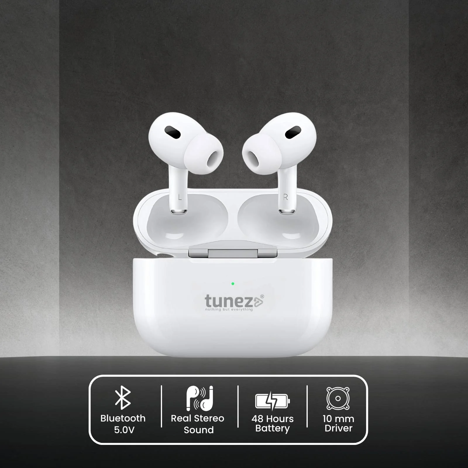 Tunez Elements E05 Wireless Earbuds | 5.0 V, 200/30 mAh Battery - Image 4