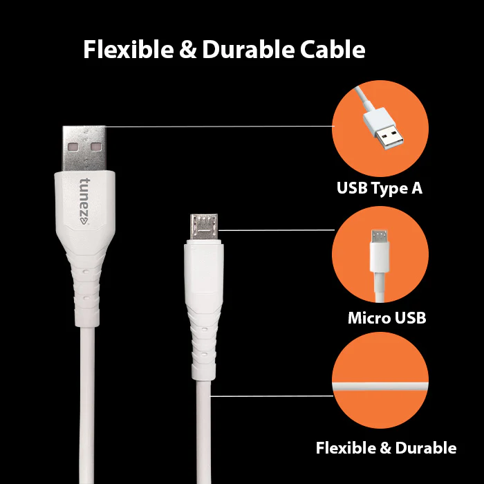 Tunez Nexus DC1103 USB-A to Micro USB 3.1A Charging Data Cable - Image 3