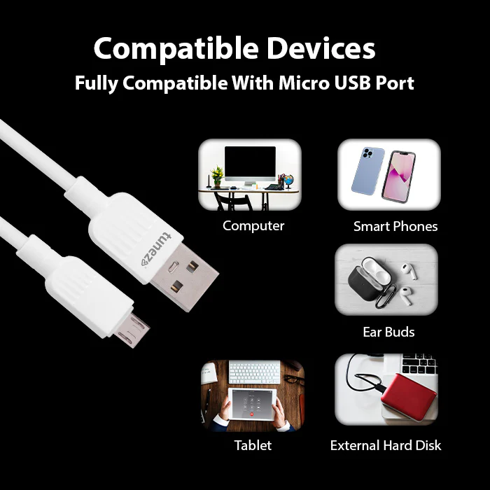 Tunez Nexus DC1403 USB-A to Micro USB 3.1A Data Cable - Image 5