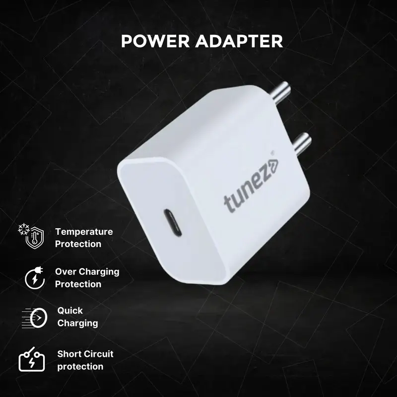 Tunez W333 20W Fast Mobile Charger Adapter - Image 2